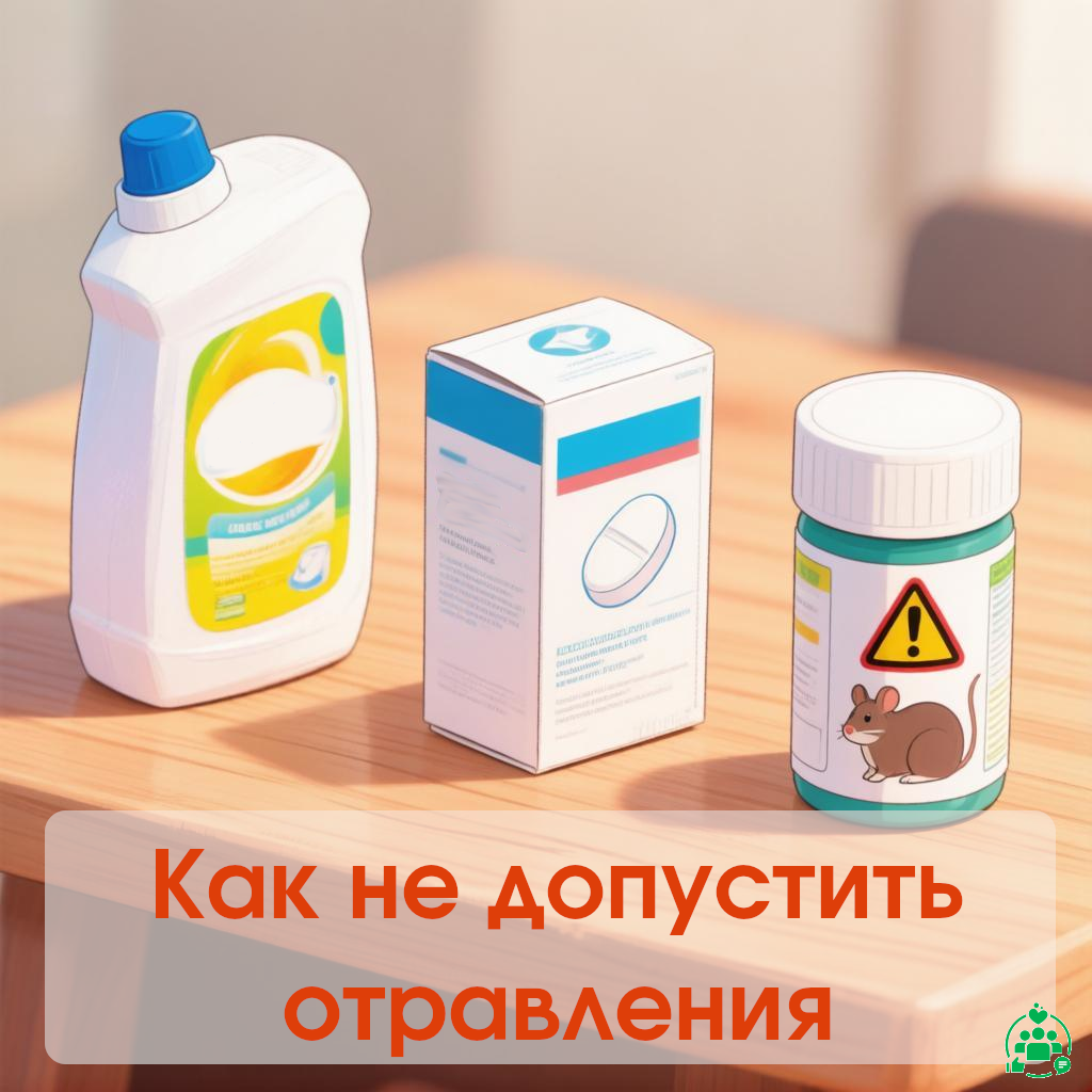 Памятка по профилактике отравления детей бытовой химией, ядами и медикаментами