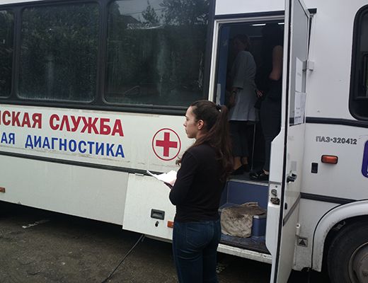 Сотрудники прошли профилактический осмотр на рабочем месте