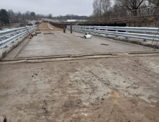 Реконструкция мостового перехода через р. Скнига на км 0+750 автомобильной дороги «Крым» - автоподъезд к городу Серпухову в Заокском районе Тульской области.