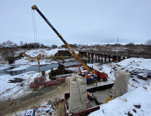 Реконструкция мостового перехода через р. Дон км 41+020 автомобильной дороги Кимовск – Епифань – Куликово Поле – Кресты в Кимовском районе Тульской области.