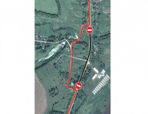 Изменение схемы движения транспорта на автомобильной дороге Лапотково - Ефремов