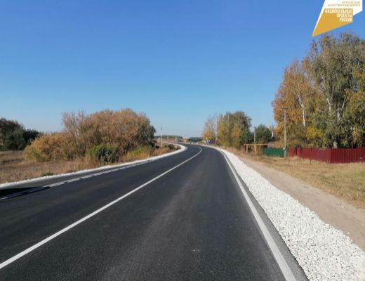 В текущем году в Веневском районе завершились работы по ремонту участка дороги «Венев-Матвеевка» в рамках национального проекта «Безопасные качественные дороги»