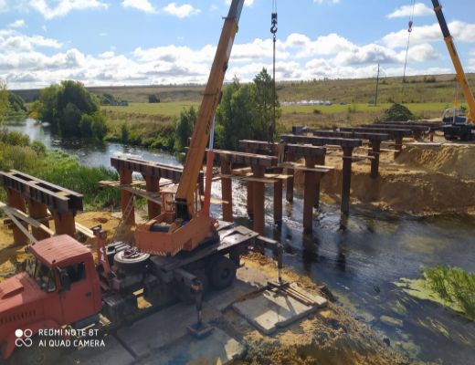 Реконструкция мостового перехода через р. Дон км 41+020 автомобильной дороги Кимовск – Епифань – Куликово Поле – Кресты в Кимовском районе Тульской области