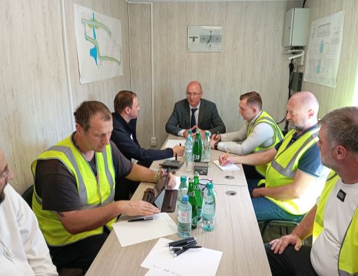 Состоялось выездное совещание по вопросам реконструкция искусственного сооружения на км 43+319 автомобильной дороги Лапотково - Ефремов в Тепло – Огаревском районе Тульской области