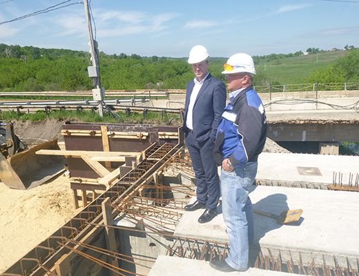 Совещание на объекте «Реконструкция моста через р. Дон